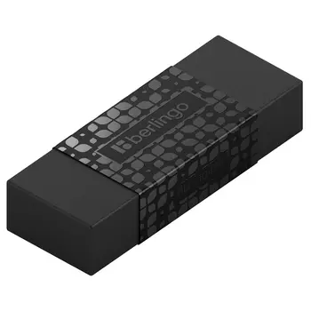 Ластик Berlingo "DoubleBlack" 50*18*10 мм, прямоугольный