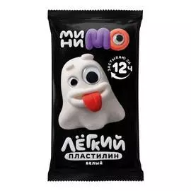 Легкий пластилин "МиниМо" 20 г, белый