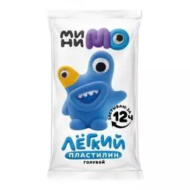 Легкий пластилин "МиниМо" 20 г, голубой