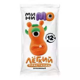 Легкий пластилин "МиниМо" 20 г, оранжевый