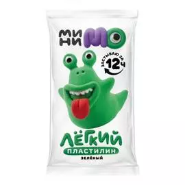 Легкий пластилин "МиниМо" 20 г, зеленый