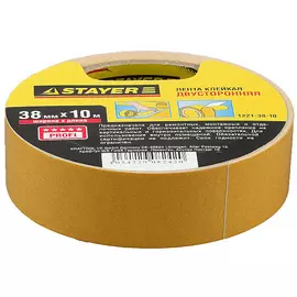 Лента клейкая Stayer "Profi" двусторонняя 38 мм х 10 м