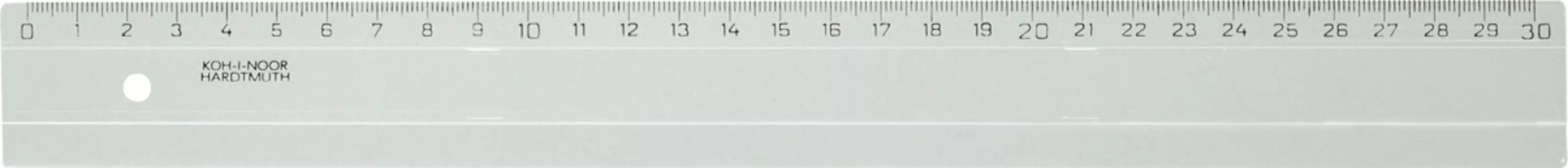 Линейка пластиковая 30 см Koh-I-Noor прозрачная