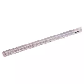 Линейка пластиковая трехгранная MILAN 15 см, прозрачная