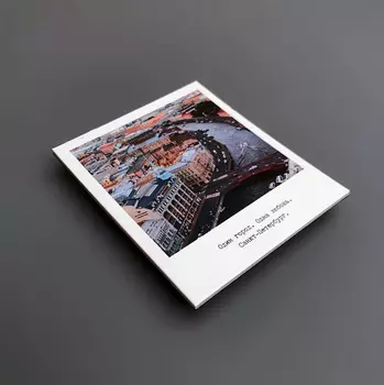 Магнит "Красный мост. Фото" 70х85 мм