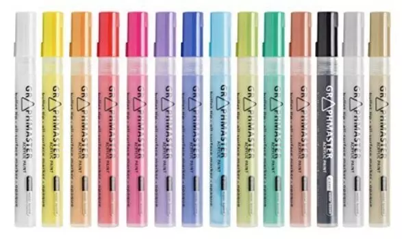 Маркер акриловый Graphmaster 2-3 мм., все цвета