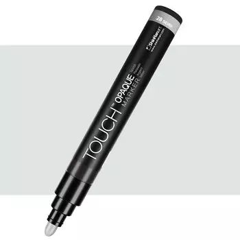 Маркер акриловый TOUCH "Opaque" наконечник средний, цвет серебряный