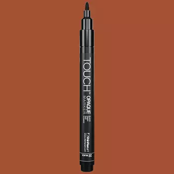 Маркер акриловый TOUCH "Opaque" наконечник тонкий, цвет коричневый