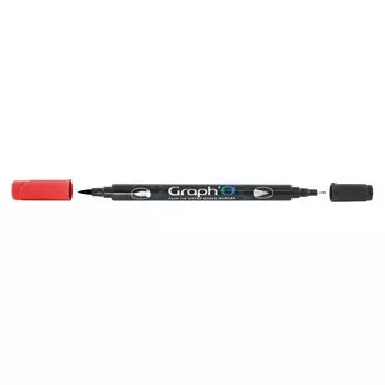 Маркер акварельный GRAPH'O двусторонний цв. 5245 Красный рубиновый