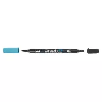 Маркер акварельный GRAPH'O двусторонний цв. 7135 Голубой Атолл