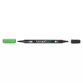 Маркер акварельный GRAPH'O двусторонний цв. 8150 Зеленая хлорофилл