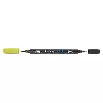 Маркер акварельный GRAPH'O двусторонний цв. 8220 Зеленый фисташковый