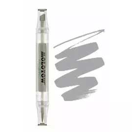 Маркер акварельный Molotow "AQUA Twin" Холодный Серый 04
