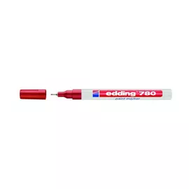 Маркер декоративный лаковый Edding "780" 0,8 мм с круглым наконечником, красный