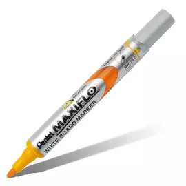 Маркер для досок с жидкими чернилами и кнопкой подкачки чернил Pentel "Maxiflo" 4 мм, желтый