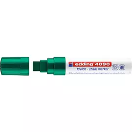 Маркер для стекла смываемый Edding "4090" 4-15 мм с квадратным наконечником, зеленый
