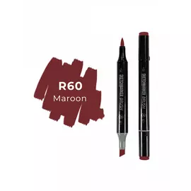 Маркер двухсторонний на спиртовой основе Sketchmarker Brush Цвет Темно-бордовый