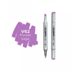 Маркер двухсторонний на спиртовой основе Sketchmarker Цвет Бордовый шалфей