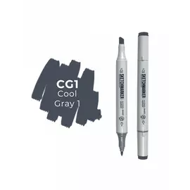 Маркер двухсторонний на спиртовой основе Sketchmarker Цвет Прохладный серый 1