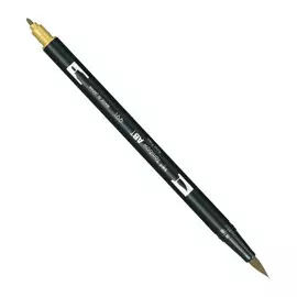 Маркер-кисть двусторонний на водной основе Tombow ABT 991 светлый песок