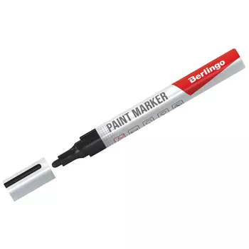 Маркер-краска нитро-основа Berlingo "Uniline PA400" 2-4 мм, черный