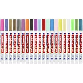 Маркер меловой Edding "4085" 1-2 мм с круглым наконечником, черный