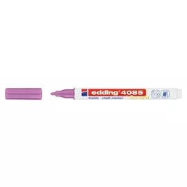 Маркер меловой Edding "4085" 1-2 мм с круглым наконечником, розовый металлик