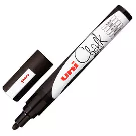 Маркер меловой UNI "CHALK" PWE-5М, 2,5 мм, наконечник пулевидный, цвет черный