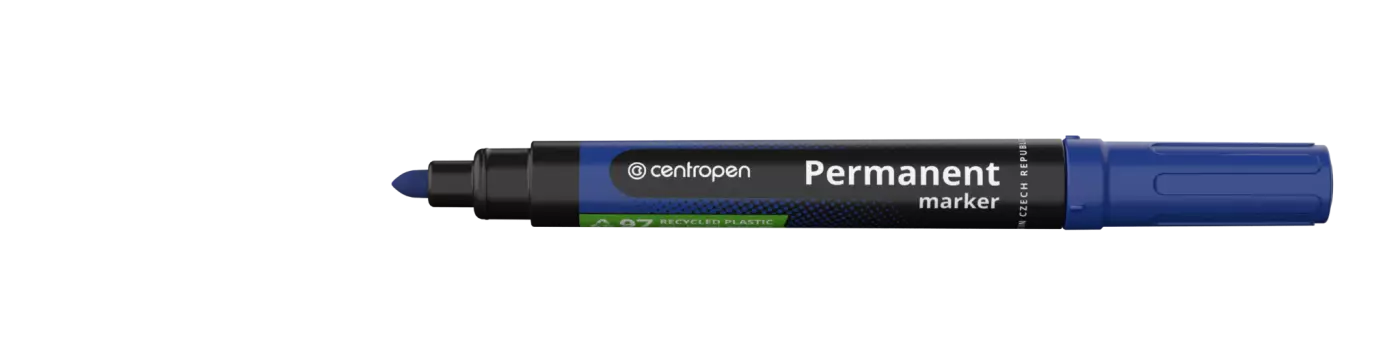 Маркер перманентный Centropen "8566" 2,5 мм, пулевидный, синий