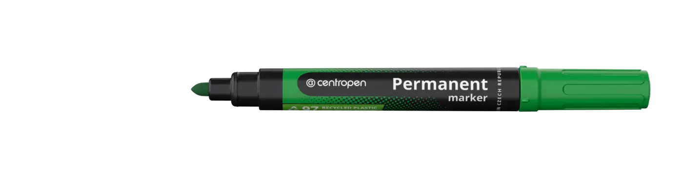 Маркер перманентный Centropen "8566" 2,5 мм, пулевидный, зеленый