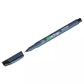 Маркер перманентный для CD/DVD Berlingo "Multiline PE50" 0,5 мм, черный