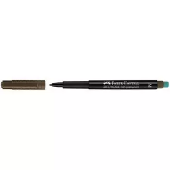 Маркер перманентный Faber-Castell "Multimark" 1 мм, коричневый