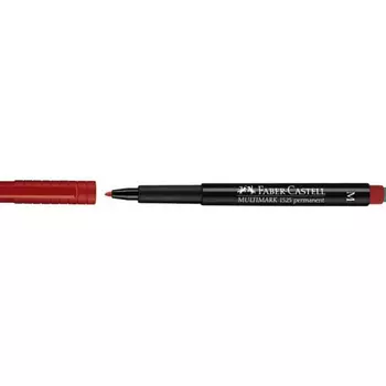 Маркер перманентный Faber-Castell "Multimark" 1 мм, красный