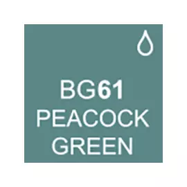 Маркер спиртовой BRUSH Touch Twin цв. BG61 зеленый павлин