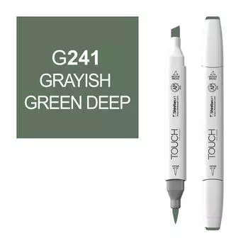 Маркер спиртовой BRUSH Touch Twin цв. G241 глубокий серо-синий