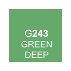 Маркер спиртовой BRUSH Touch Twin цв. G243 глубокий зелёный