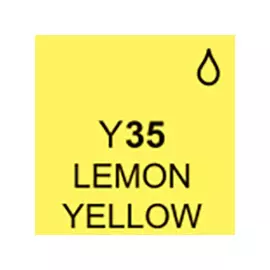 Маркер спиртовой BRUSH Touch Twin цв. Y35 желтый лимон