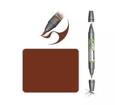 Маркер спиртовой FLEXMARKER цв. O124 грецкий орех