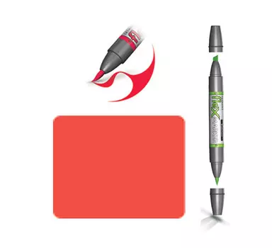 Маркер спиртовой FLEXMARKER цв. R766 красный расплавленый