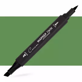 Маркер спиртовой Сонет "TWIN Brush" Молочно-зеленый