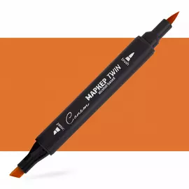 Маркер спиртовой Сонет "TWIN Brush" Охра желтая темная