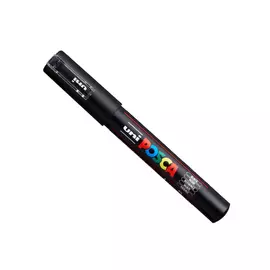 Маркер UNI "POSCA" PC-1M, 0,7 мм, наконечник пулевидный, цвет черный