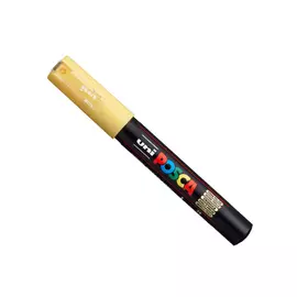 Маркер UNI "POSCA" PC-1M, 0,7 мм, наконечник пулевидный, цвет соломенно-желтый