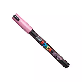 Маркер UNI "POSCA" PC-1MR, 0,7 мм, наконечник игольчатый, цвет розовый металлик