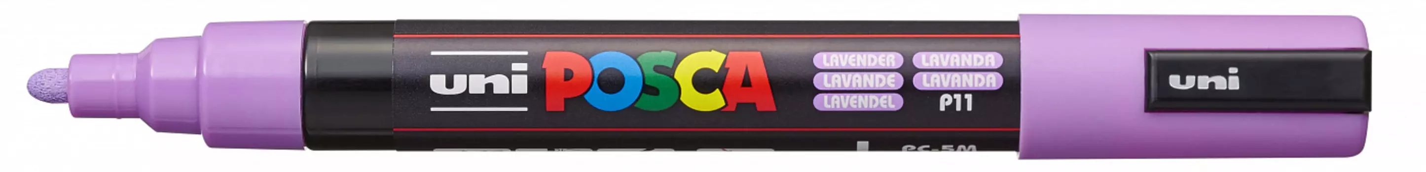 Маркер UNI "POSCA" PC-5M, 1,8-2,5 мм, наконечник пулевидный, цвет лаванда
