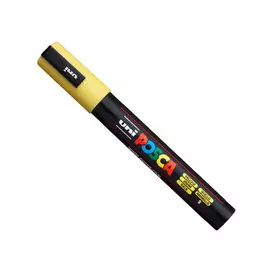 Маркер UNI "POSCA" PC-5M, 1,8-2,5 мм, наконечник пулевидный, цвет желтый