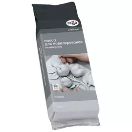 Масса для моделирования Гамма "Хобби" 500 г, самоотвердевающая, серый,