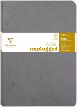 Набор 2 блокнота в линейку Clairefontaine "Age Bag" 21х29,7 см 48 л, шитый, серый