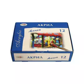 Набор акрила Гамма "Лицей" 12 цв декоративный