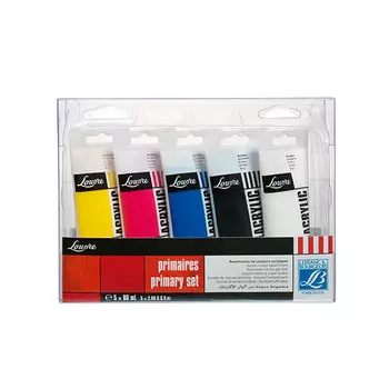 Набор акрила Lefranc&amp;Bourgeois "Louvre" 5 цв*80 мл